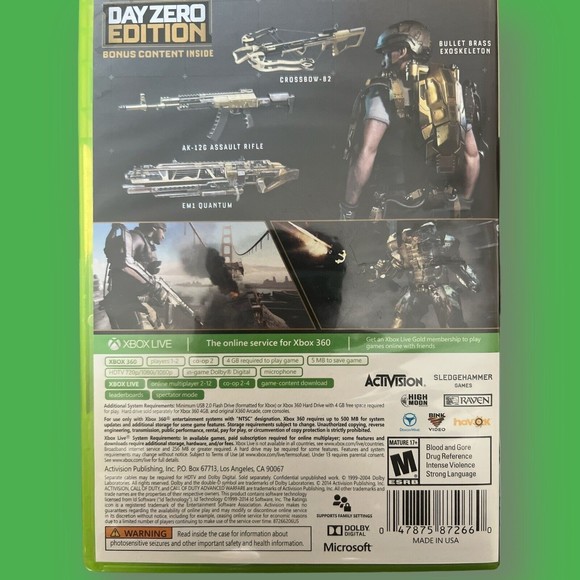 Call of Duty: Advanced Warfare - Day Zero Edition - Microsoft XBOX 360 Live - Picture 2 of 3
